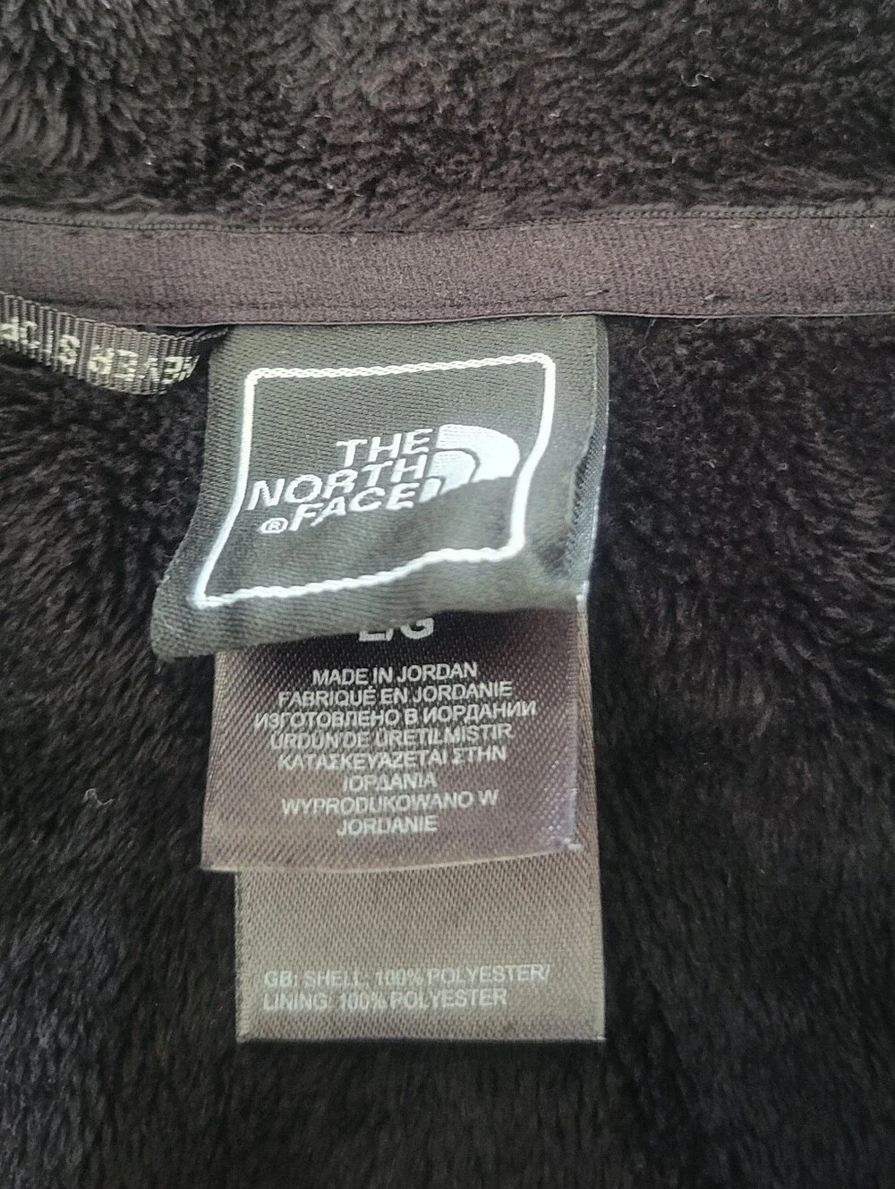 The North Face Men's Large Black Gray Red Softshell Jacket Fleece Lined
